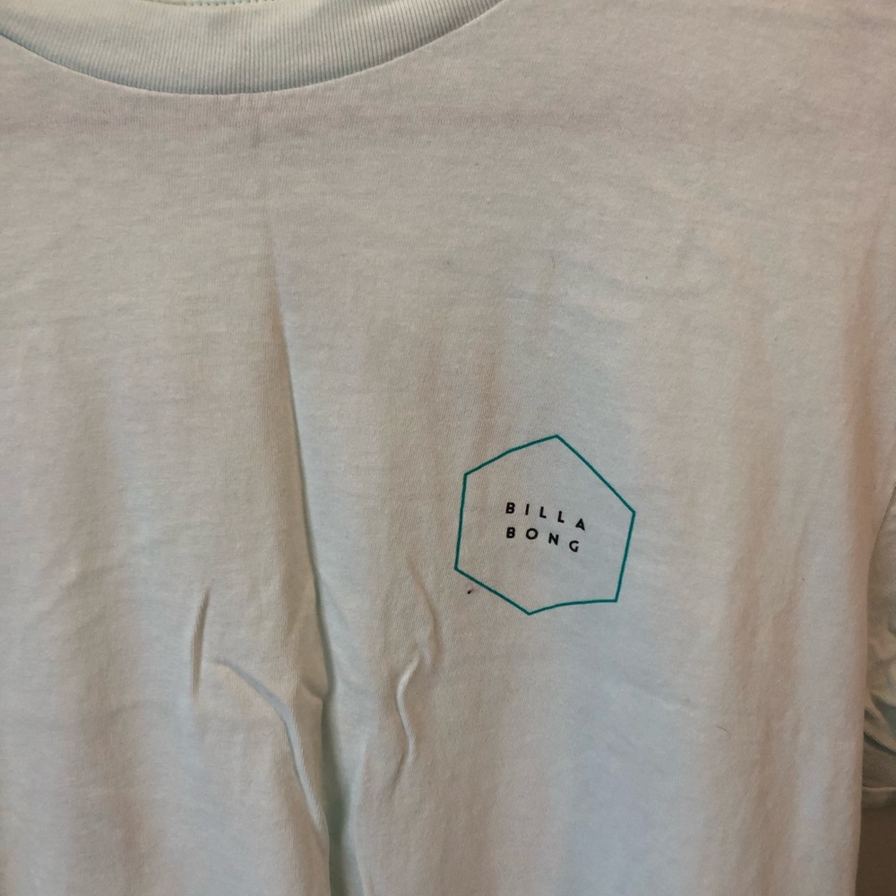 light blue Billabong t shirt size medium
